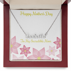 Custom Name Necklace - To My Incredible Mom