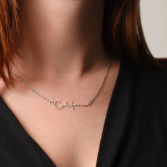 Signature Name Necklace - To The Woman Who Raised Me