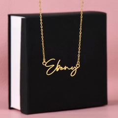 Signature Name Necklace - To The Woman Who Raised Me