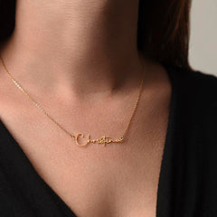 Signature Name Necklace - To The Woman Who Raised Me