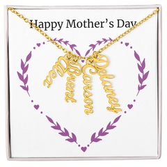 Multi Name Necklace - Happy Mother's Day